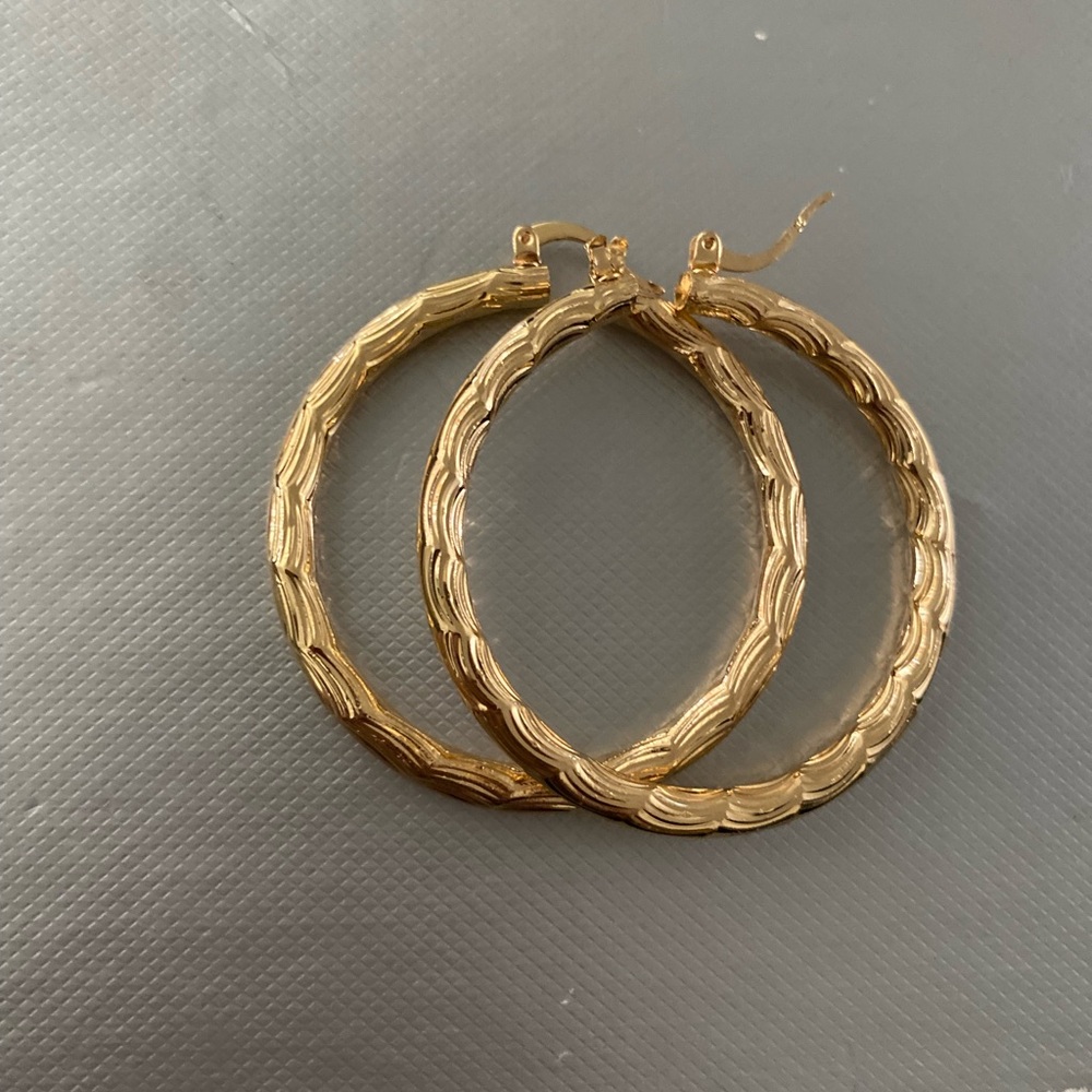 Oro laminado Hoop Earrings